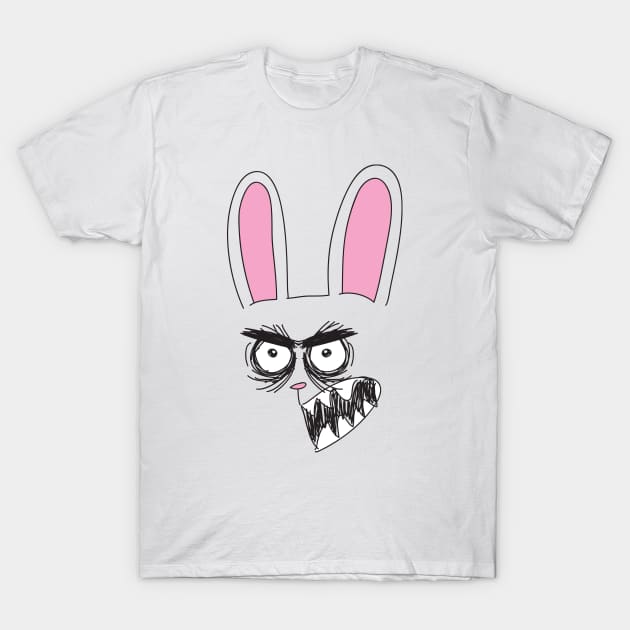 Angry bunny T-Shirt by Namarqueza